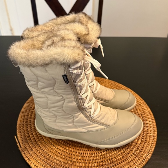 Quechua Women's Beige Winter Boots - Picture 3 of 9